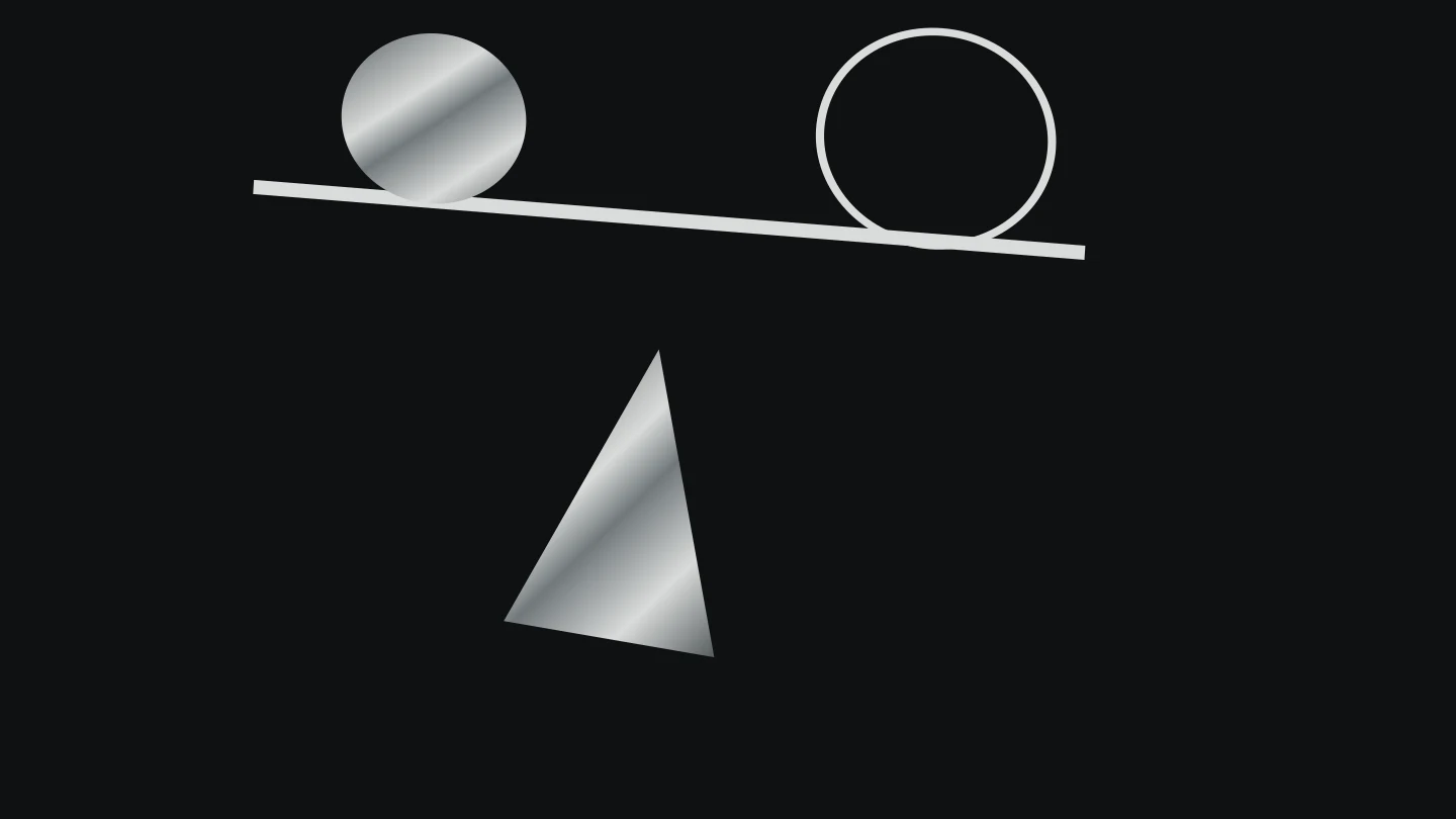 A suspended balance