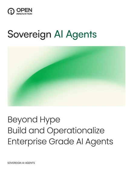 Cover of Sovereign AI Agents, published by Open Innovation AI